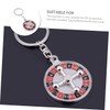 Outanaya Metal Mini Russian Roulette Keychain Mini Keychain Key Chain