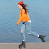 XUDREZ Roller Skate Shoes for Women Men PU Leather High-top