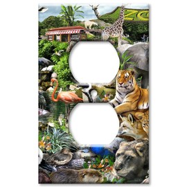 Art Plates - Zoo Animals Switch Plate - Outlet Cover