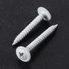 Wensilon(100 pcs)#8×2" Phillips Truss Head Wood Screws White Iron Quick