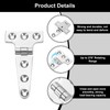sourcing map 2Pcs Heavy Duty t Hinges, Marine Grade t
