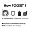EASYNAP Pocket Air Travel Pillow Memory Foam New Formula Big