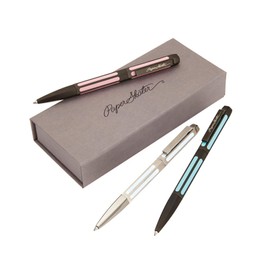 ProFolio by Itoya, PaperSkater Timeless Ballpoint Pen - Black with White Inlays