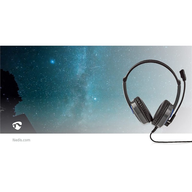 NEDIS GHST200BK Gaming Headset | Over-ear | Microphone | 3.5
