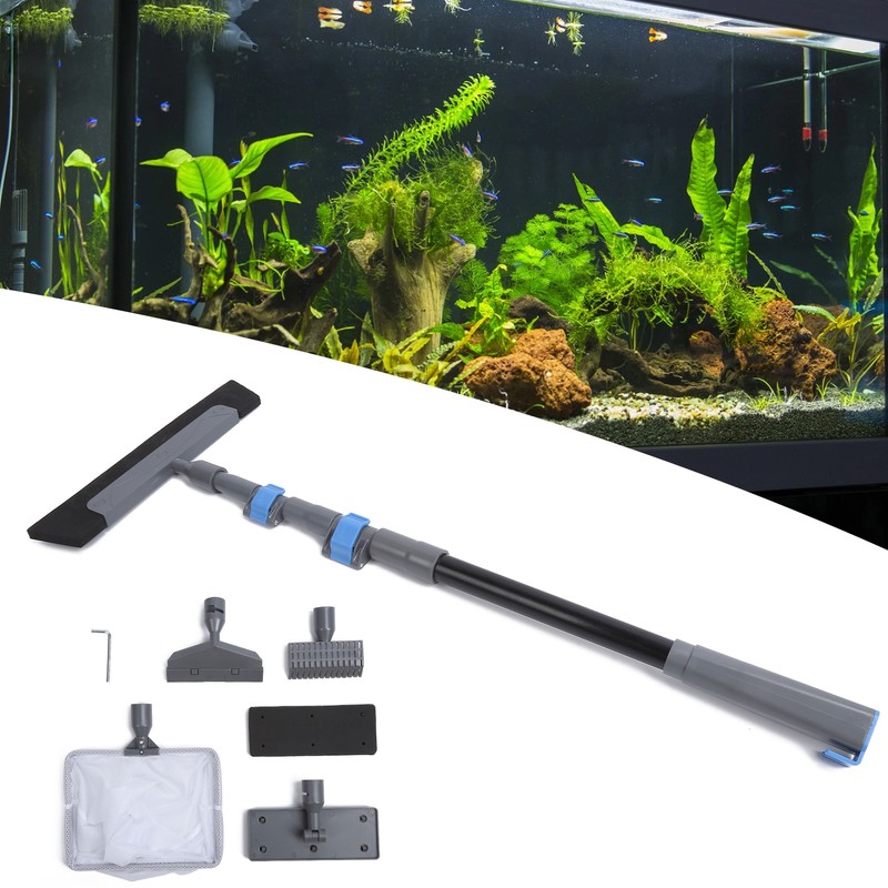 5 in 1 Aquarium Fish Tank Brush Long Handle Cleaning
