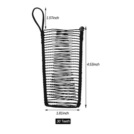 Banana Hair Clips Large Size Stretch Banana Clips,2Pcs Banana Clip Stretch Banana Hair Clips,Banana Clip Comb Stretchy Banana Comb Hair Clips,Clincher Combs Vintage Banana Hair Clips for Girl Women