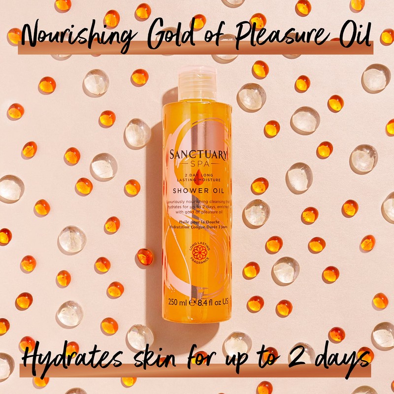 Sanctuary Spa Shower Oil with Natural Oils, Vegan and Cruelty