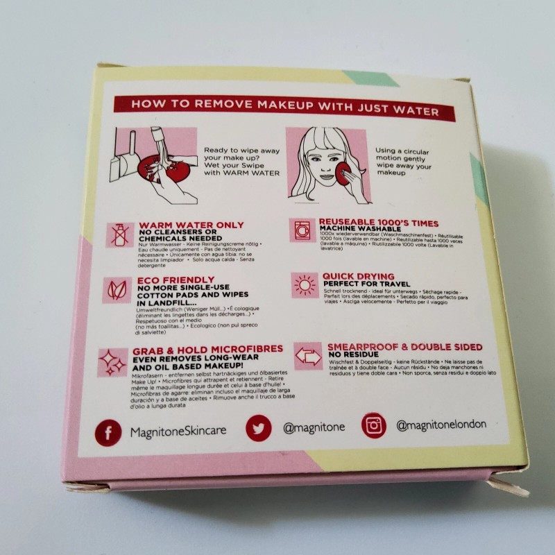 magnitone 4x Magnitone Wipe Out Swipes Eco Friendly Microfiber Makeup