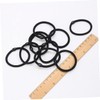 Vaguelly 8pcs Elastic Hair Bands Black Ponytail Holders for Women
