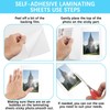 50 Pcs Matte Self Adhesive Laminating Sheets, 8.4 x 11.81