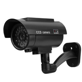 Cámara Falsa, Dummy Cámara de Seguridad Vigilancia Falsa Impermeable de Vigilancia LED intermitente Fake Cámara Simulada