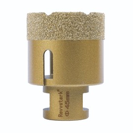 Diamond Core Drill Bits 1-3/4 Inch (45mm) Tile Hole Saws Vacuum Brazed Diamond Hole Saw for Tiles Porcelain Ceramic Glass Marble Brick Granite Quartz, Dry or Wet Use, 5/8-11 Thread