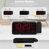Projection Alarm Clock, Digital Clock with 320°Rotatable Projector on Bedroom