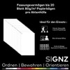 SIGNZ Document Wallets (DIN A5, Extra Strong 120 My), Grained,