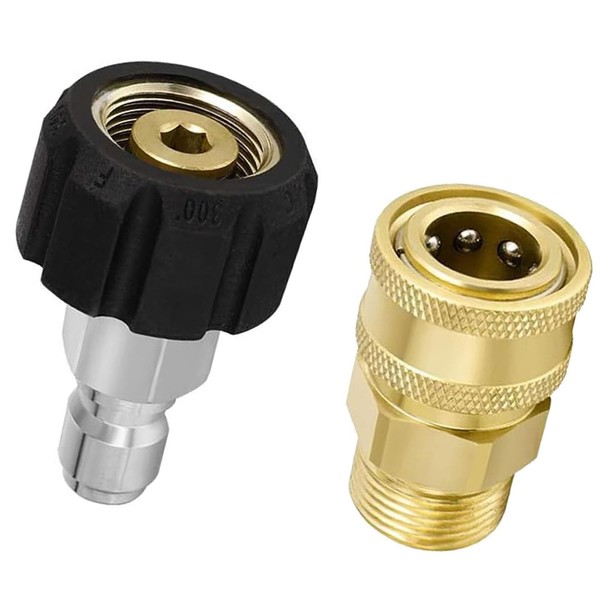 lcyen M22-14 Pressure Washer Adapter Kit, 1/4 Pressure Washer Adapter