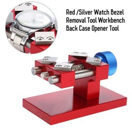 GOTOTOP Watch Bezel Opener, Professional Watch Case Opener Watch Bezel Removal Tool Workbench Back Case Opener Snap Watch Repair Tool for The Back Cover Diameter 38-40mm Red