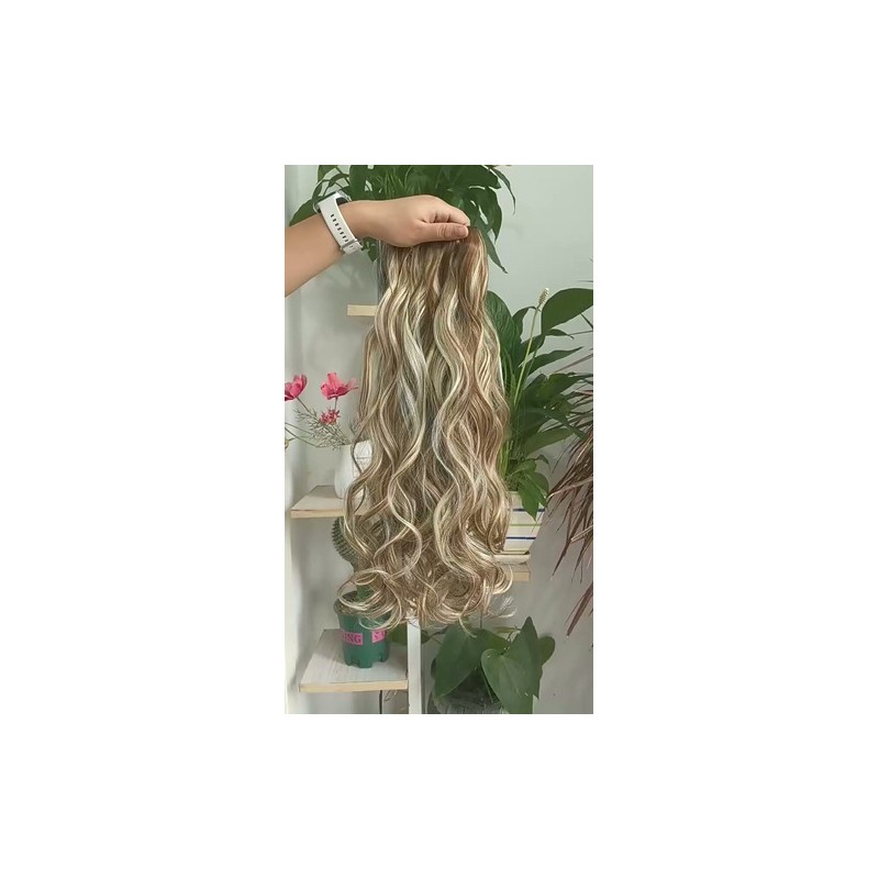 Extensiones De Pelo Ondulado Sintético 6pcs Mujeres