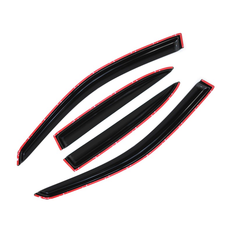 Gldifa Smoke Sun/Rain Guards Wind Deflector Compatible with 2001-2005 Honda