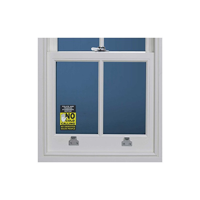 NEW No Cold Calling Window Sticker - Black & Yellow