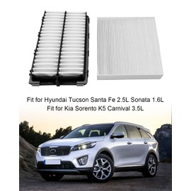 EMIHO Filtro de aire y filtro de aire de cabina reemplaza 28113-L1000 97133-L1000 para Hyundai Sonata Santa Fe Tucson Kia Sorento K5 Carnival 2020-2023