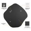 BOMINICA Irregular Wall Mirror Asymmetrical Mirror Frameless for Bathroom Living