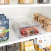 Smart Design Pull-Out Stackable Storage Bin with Removable Dividers -