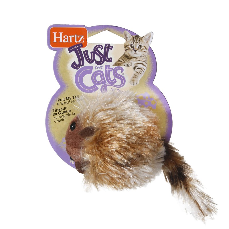 Hartz Just For Cats Running Rodent Vibrating Plush Mouse Cat