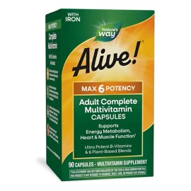 Multivitaminico Max6 Daily Energético Natures Way 90ct                                                                                                