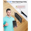 Hisummer Register Booster Fan for 4" x 10" Floor Register,