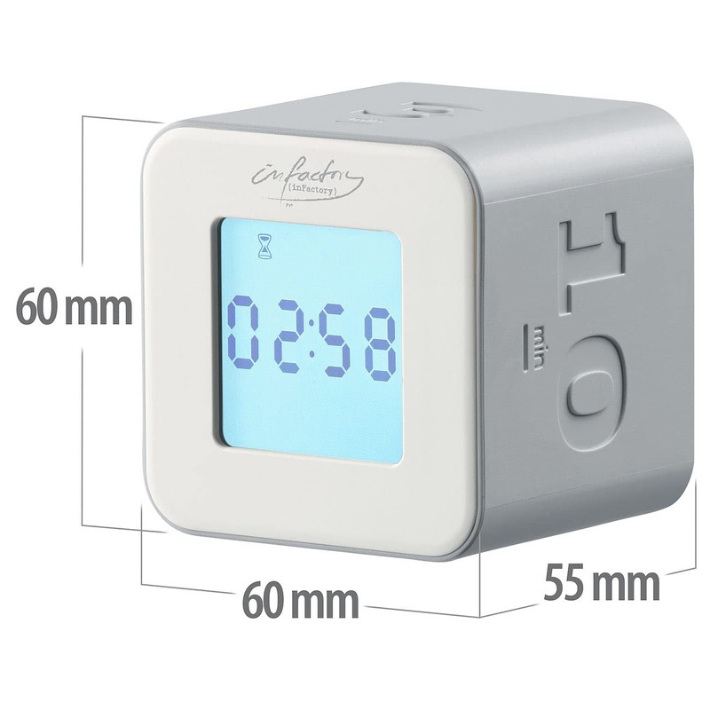 infactory Tea clock: Set of 2 digital timer cubes with