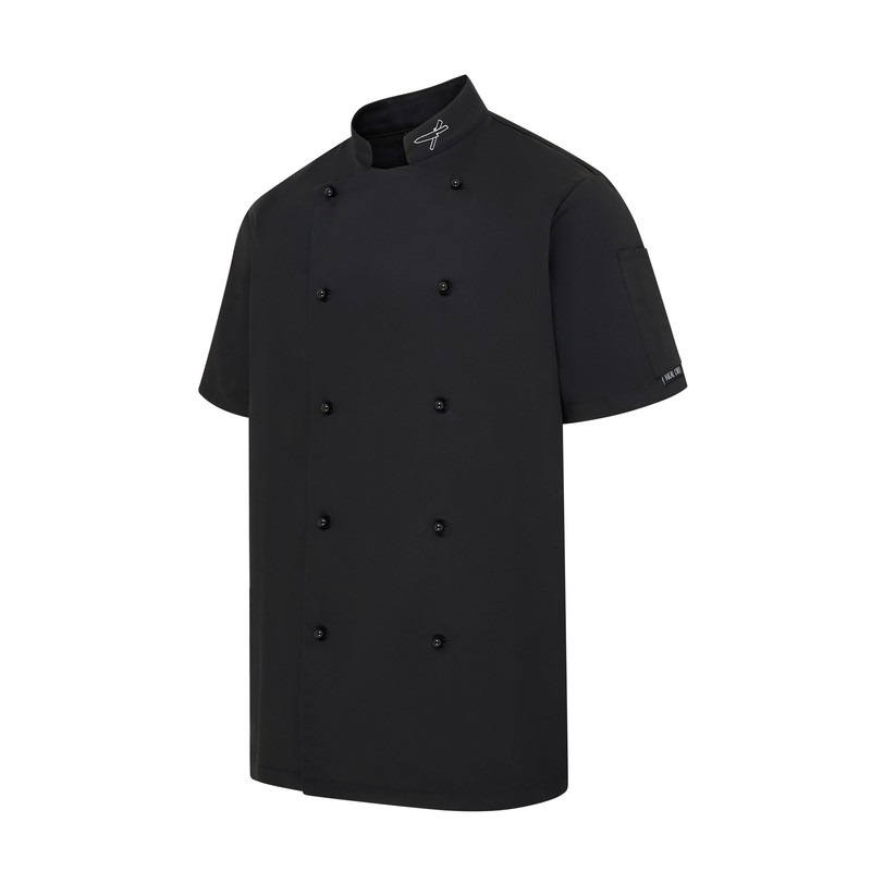 Vocal Chef Jacket, Stealth, Airflow V2 (Black, Medium)