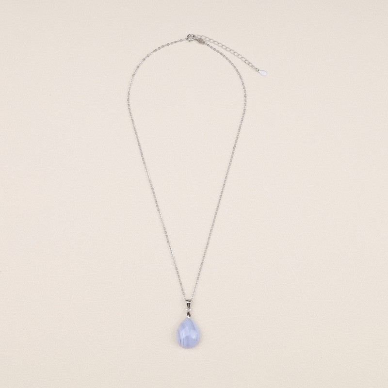 GAVU - Collar de plata de ley 925 con cristales