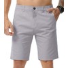 Zetieny Men's Cotton Chino Shorts Summer Cargo Short Regular Fit