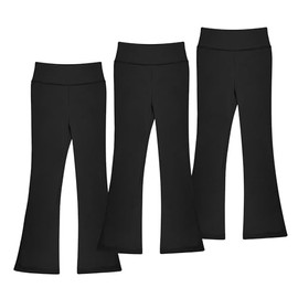 BIG ELEPHANT Girls Flare Leggings Kids Bell Bottoms High Waisted Bootcut Yoga Dance Flared Pants