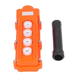 Hoist Control, Crane Remote Control Hoist Switch Push Button Box Rainproof Crane Controller for Cranes Automobile Tailgates, Crane Remote Control