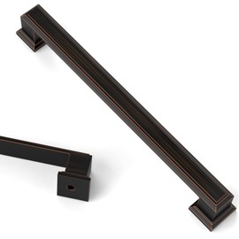 Asidrama 10 Pack 6.3 Inch(160mm) Oil Rubbed Bronze Cabinet pulls Kitchen Cabinet Handles Cabinet Pulls Kitchen Cabinet Hardware for Cupboard Drawer Pulls