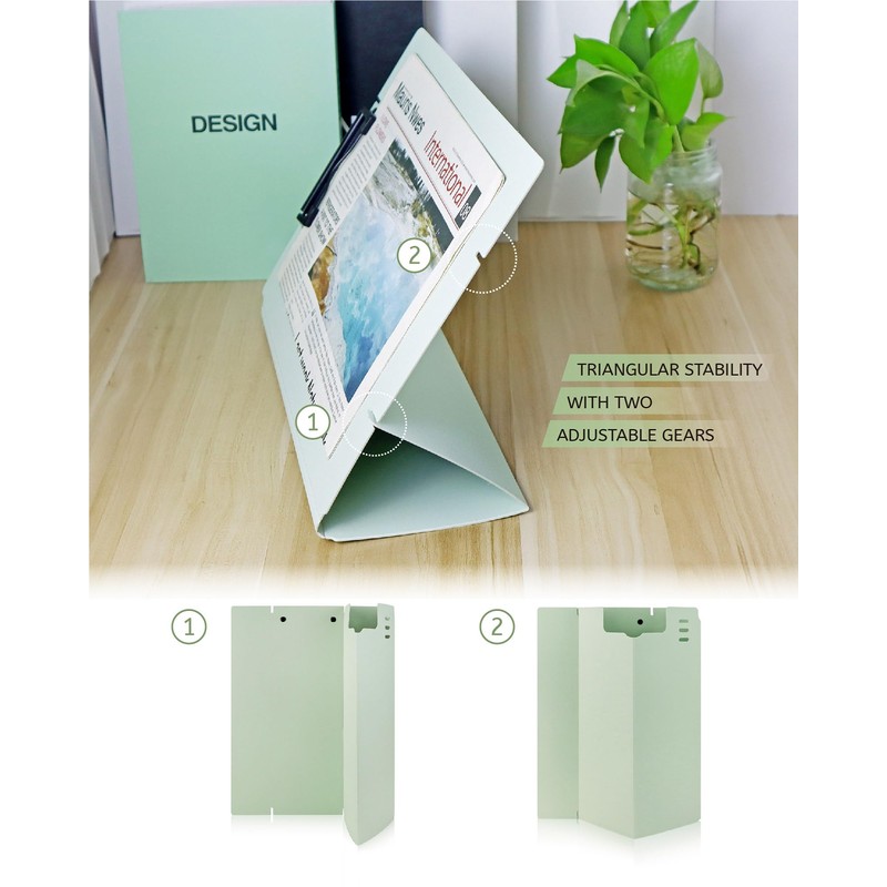 GAUENEEN Free Standing Clipboard and Desktop Stand with Adjustable Buckles