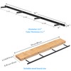 Floating Shelf Bracket ,Hidden Shelf Brackets (53 inch Premium kit)