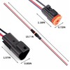 Laisomeke - Conector de cable impermeable de 3 pines, enchufe