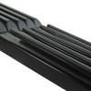 HANGERWORLD 15 Pack Strong Black Plastic Garment Coat Hangers for