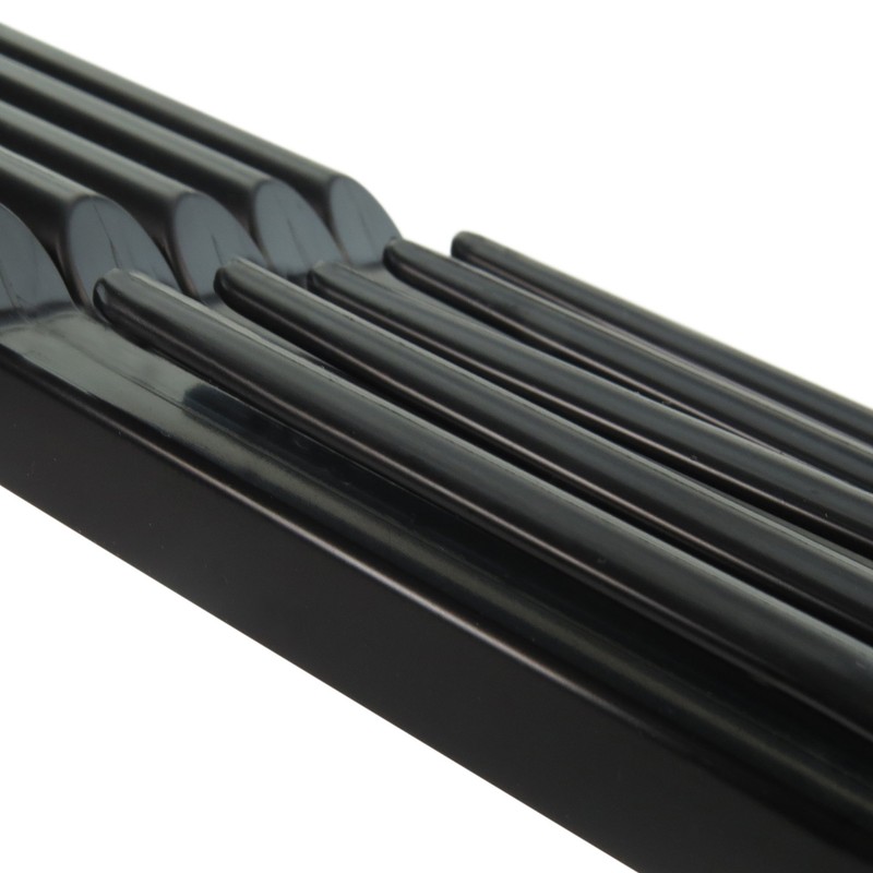 HANGERWORLD 15 Pack Strong Black Plastic Garment Coat Hangers for