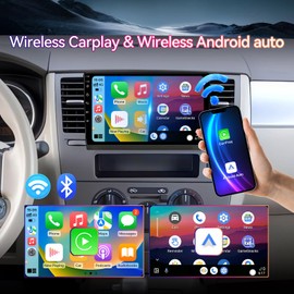 Android 13 Car Radio Stereo Compatible with Nissan Versa (2005-2010) | 9" IPS Touchscreen | Wireless CarPlay/Android Auto/Mirror Link | GPS Navigation | FM/RDS | IPS/HD Display | AHD Backup Camera
