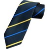 Men's Black with Blue & Yellow Stripe Tie
