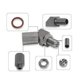 45 Degree O2 Oxygen Sensor Ext Spacer Engine Light Adapter Engine Light Adapter Bung Accessories M18*1.5 VCXN