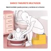 TENDER LIHOME Banco Taburete P/ Niños Antideslizante Banquito Infantil Bañ