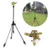 Impact Sprinkler on Retractable Tripod Base, Heavy Duty Zinc Alloy