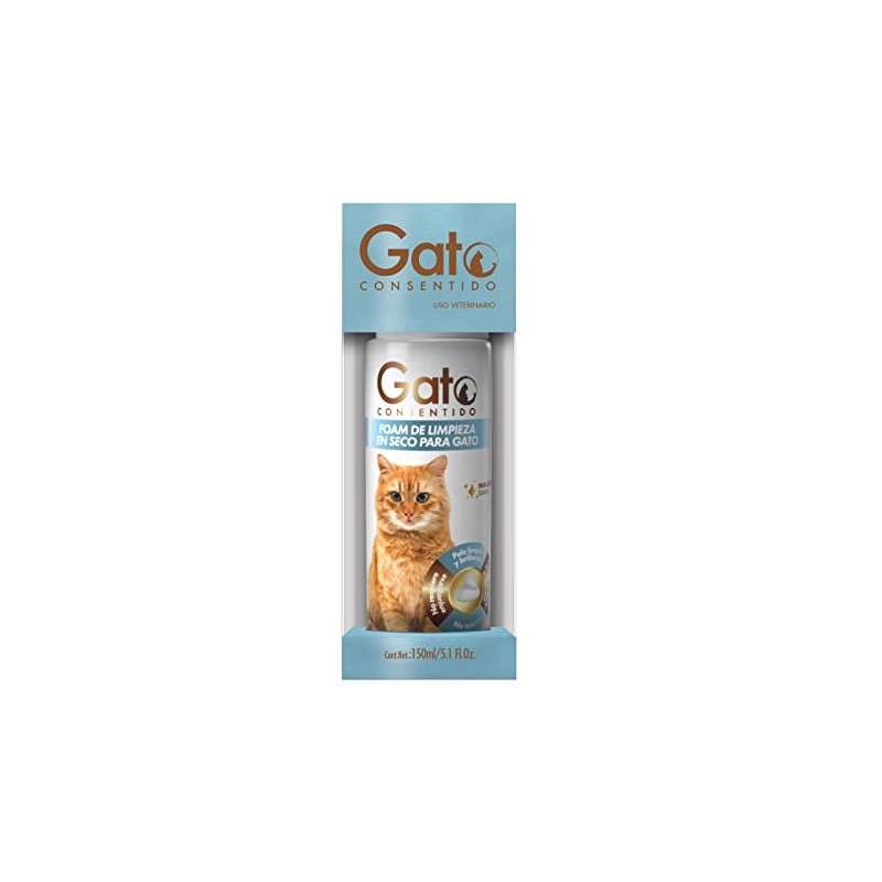 Gato Consentido - Foam de Limpieza en Seco, Shampoo en
