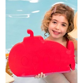 Aquamentor Sam's Submarine™ Foam Floating Mat – Made in The USA – Durable Swim Training Aid Custom Logo Red Small (16" x 12" x 1.5")