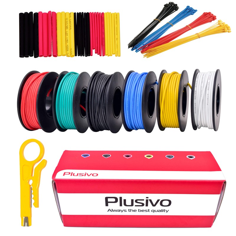22AWG Silicone Hook Up Wire (OD: 1.7 mm) - 22