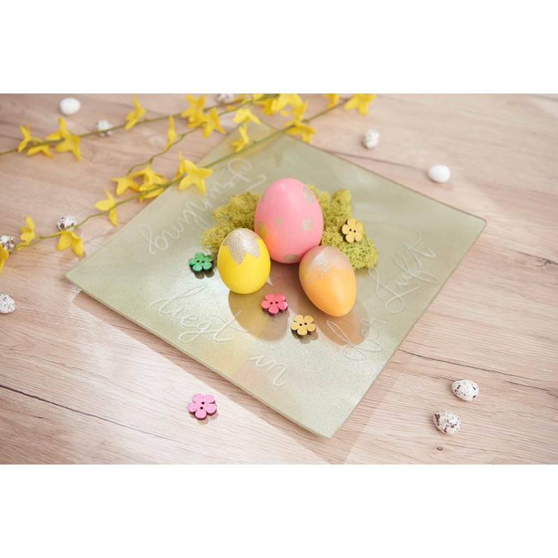 Set of 10 Polystyrene Eggs 6 x 4.5 cm White
